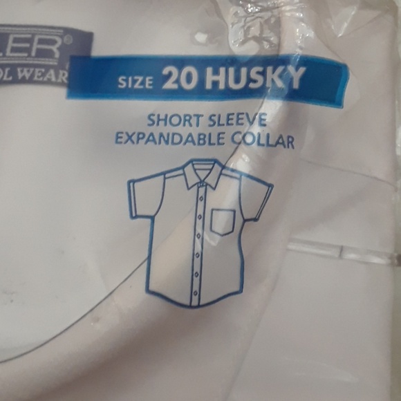 White Short Sleeve White Shirt, NWT - Picture 2 of 2